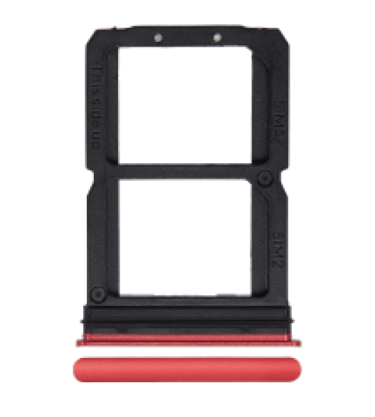 OnePlus 6 Sim Tray - Amber Red OEM-Equivalent