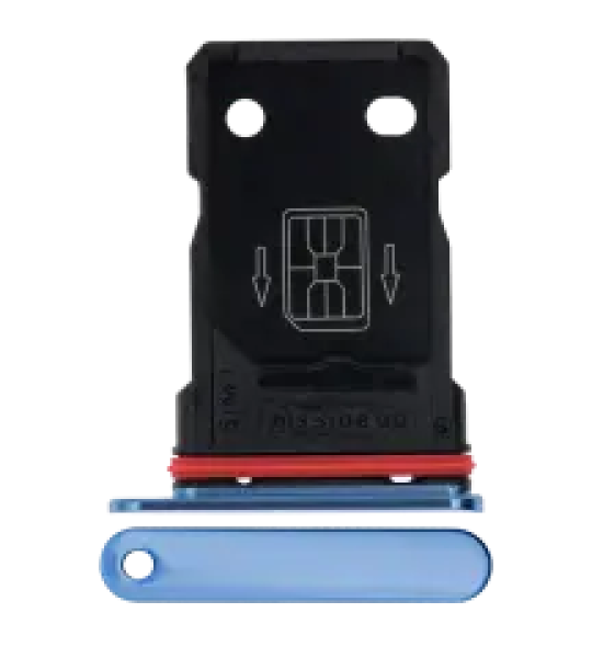 OnePlus 7T Dual Sim Tray - Glacier Blue OEM-Equivalent