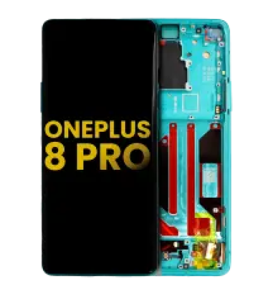 OnePlus 8 Pro Display + Frame - Glacial Green Refurbished