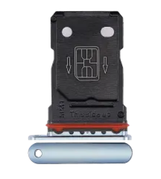 OnePlus 8T Dual Sim Tray - Lunar Silver OEM-Equivalent