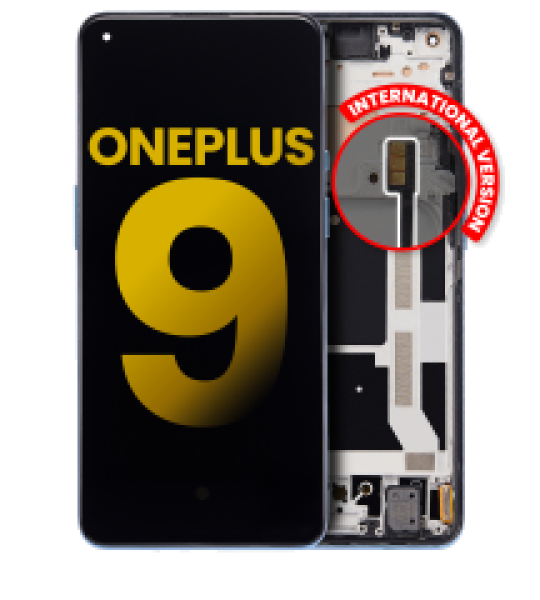 OnePlus 9 Display + Frame - Arctic Sky Refurbished