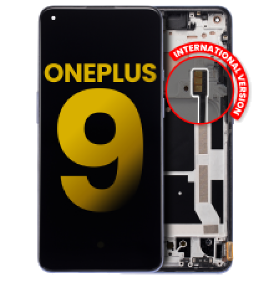 OnePlus 9 Display + Frame - Winter Mist Refurbished