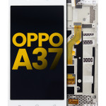 OPPO A37 Display + Frame - White Refurbished