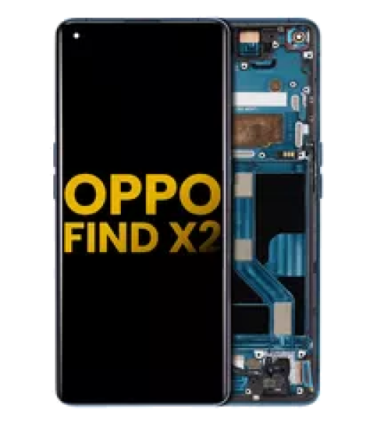 OPPO Find X2 Display + Frame - Black Refurbished