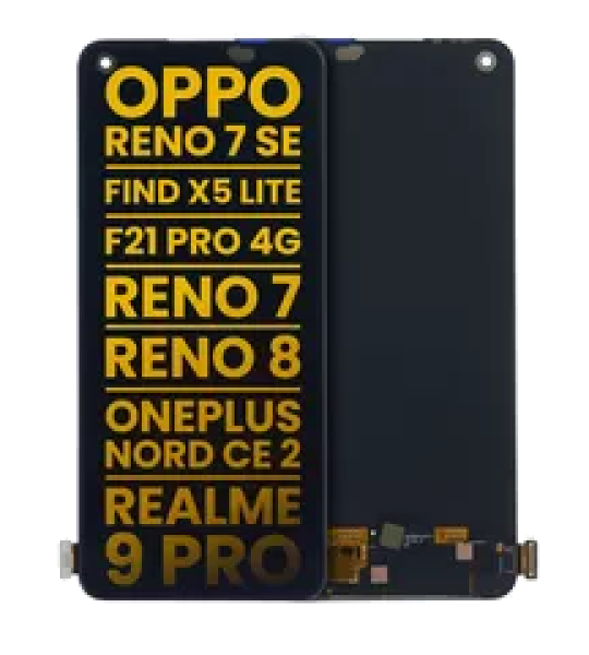 OPPO Reno Series / Find X5 Lite / F21 Pro 4G / Realme Series / A78 4G Display (No Frame) Refurbished