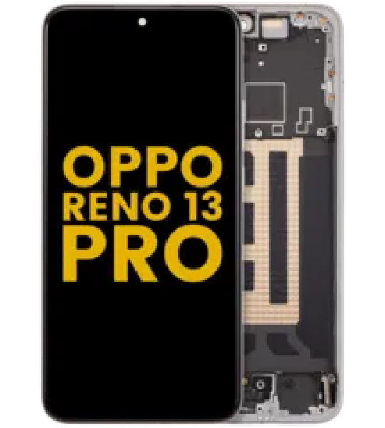 OPPO Reno 13 Pro Display + Frame - Plume White Refurbished