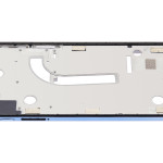 Motorola Moto G100 (2021) Mid-Frame Housing - Irdescent Sky OEM-Equivalent