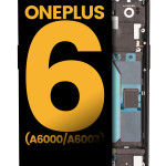 OnePlus 6 Display + Frame - Mirror Black Refurbished