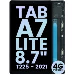 Samsung Galaxy Tab A7 Lite 8.7" (T225) (2021) (Cellular Version) Display + Frame - Black SVP
