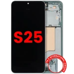 Samsung Galaxy S25 Display + Frame - Mint Soft Oled