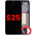 Samsung Galaxy S25 Display + Frame - Blue Black Soft Oled