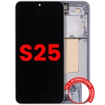 Samsung Galaxy S25 Display + Frame - Icy Blue Soft Oled