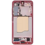 Samsung Galaxy S25 Display + Frame - Coral Red Soft Oled