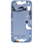 Apple iPhone 14 Middle Frame with Small Parts (No Charger Flex) - Blue AM Plus