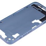 Apple iPhone 14 Middle Frame with Small Parts (No Charger Flex) - Blue AM Plus
