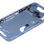 Apple iPhone 14 Middle Frame with Small Parts (No Charger Flex) - Blue AM Plus