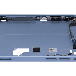 Apple iPhone 14 Middle Frame with Small Parts (No Charger Flex) - Blue AM Plus