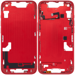 Apple iPhone 14 Middle Frame with Small Parts (No Charger Flex) - Red AM Plus