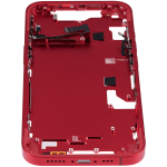 Apple iPhone 14 Middle Frame with Small Parts (No Charger Flex) - Red AM Plus