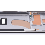 Samsung Galaxy S23 Ultra Mid-Frame Housing - Sky Blue / Lime OEM-Equivalent