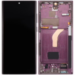 Samsung Galaxy S22 Ultra Display + Frame - Burgundy Refurbished