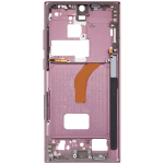 Samsung Galaxy S22 Ultra Mid-Frame Housing - Burgundy OEM-Equivalent