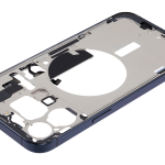 Apple iPhone 15 Pro Max Middle Frame with Small Parts (No Charger Flex) - Blue Titanium Pulled A