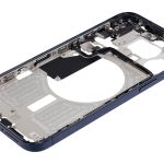Apple iPhone 15 Pro Max Middle Frame with Small Parts (No Charger Flex) - Blue Titanium Pulled A