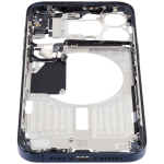 Apple iPhone 15 Pro Max Middle Frame with Small Parts (No Charger Flex) - Blue Titanium Pulled A