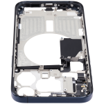 Apple iPhone 15 Pro Max Middle Frame with Small Parts (No Charger Flex) - Blue Titanium Pulled A