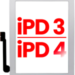 Apple iPad 3 / iPad 4 Touch with Home Button - White AM Plus