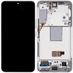 Samsung Galaxy S22 Display + Frame - White Refurbished
