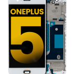 OnePlus 5 Display + Frame - White Refurbished
