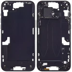 Apple iPhone 15 Plus Middle Frame with Small Parts (No Charger Flex) - Black AM Plus