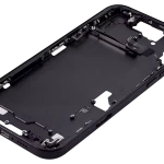 Apple iPhone 15 Plus Middle Frame with Small Parts (No Charger Flex) - Black AM Plus