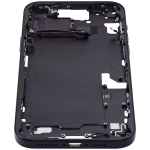 Apple iPhone 15 Plus Middle Frame with Small Parts (No Charger Flex) - Black AM Plus