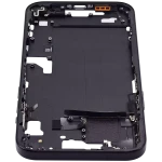 Apple iPhone 15 Plus Middle Frame with Small Parts (No Charger Flex) - Black AM Plus