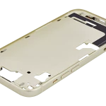 Apple iPhone 15 Middle Frame with Small Parts (No Charger Flex) - Yellow AM Plus