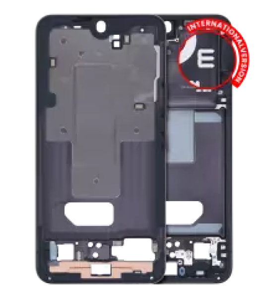 Samsung Galaxy S22 Mid-Frame Housing - Phantom Black OEM-Equivalent
