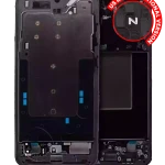 Samsung Galaxy S24 Plus Mid-Frame Housing - Marble Gray OEM-Equivalent