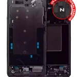Samsung Galaxy S24 Plus Mid-Frame Housing - Onyx Black OEM-Equivalent