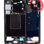 Samsung Galaxy S24 Mid-Frame Housing - Onyx Black OEM-Equivalent