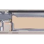 Samsung Galaxy S25 Ultra Mid-Frame Housing - Titanium Pink Gold OEM-Equivalent