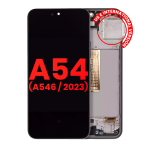 Samsung Galaxy A54 Display + Frame - Graphite Soft Oled