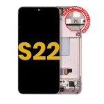 Samsung Galaxy S22 Display + Frame - Pink Gold Refurbished