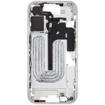 Apple iPhone 16 Middle Frame with Small Parts (No Charger Flex) - White Pulled A
