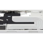 Apple iPhone 16 Middle Frame with Small Parts (No Charger Flex) - White Pulled A
