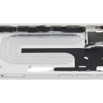 Apple iPhone 16 Middle Frame with Small Parts (No Charger Flex) - White Pulled A