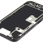 Apple iPhone 16 Pro Middle Frame with Small Parts (No Charger Flex) - Black Titanium Pulled A
