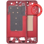 Samsung Galaxy S25 Plus Mid-Frame Housing - Coral Red OEM-Equivalent